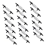 MagiDeal 18ピース地中海ブラックホワイト磁器セラミックドアキャビネット引き出しワードローブプルハンドルノブ