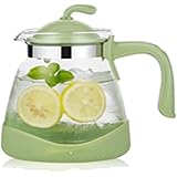 透明冷蔵庫のフルーツ水差し (Color : Green, Size : 2L)