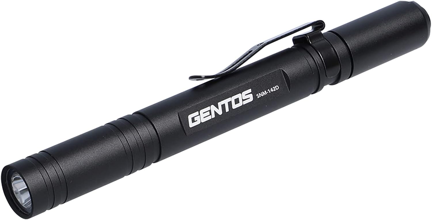 GENTOS(ジェントス) LED 懐中電灯 電池式(単3/単4) 明るさ80~520ルーメン SNMシリーズ SNM-H31D/SNM-H41D/SNM-J132D/SNM-J133D/SNM-H132D/SNM-H143D/SNM-L142D/SNM-L143D/SNM-142D ハンディライト フラッシュライト