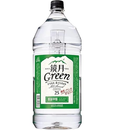 Amazon.co.jp: サントリー鏡月グリーン 25度 業務用4L 1ケース4本入り