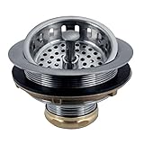 Westbrass D214-20 3-1/2-Inch Post Basket Strainer in Stainless Steel [並行輸入品]