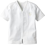 コンビミニ ワンタッチ肌着(ピンチェック) 50～60 ライトブルー