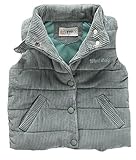(ラボーグ)La Vogue キッズ ボア 中綿 ベスト トップス 可愛い ベビー 子供 コート チョッキ アウター 秋冬 女の子 男の子 厚手 防寒 綿服 グリーン 7