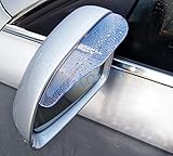 ユニバーサル サイド ミラー日除け バイザー ルー セント/透明バックミラー シェルター雨トリム自動車トラック アクセサリー