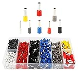 volflashy 絶縁 圧着 端子 電線 ケーブル コネクタ アソシエーション キット 1200pcs/set