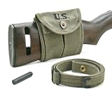 m1 CarbineスリングOiler & ButtstockタイプポーチodグリーンDated 1944