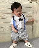 S'Mベビーフォーマ男の子セレモニーロンパースシャツサロペット半袖結婚式90