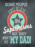 Heritage 1093 Superhero Dad Wall Decor, 24 x 18-Inch [並行輸入品]