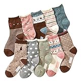 (コナミヤ) Konamiya 靴下 キッズ ガールズ姫系クルーソックス のびのびソックス10足セット