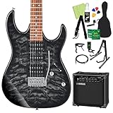 Gio Ibanez GRX70QA エレキギター初心者14点セット 【GA15II付き】 TKS ジオ アイバニーズ