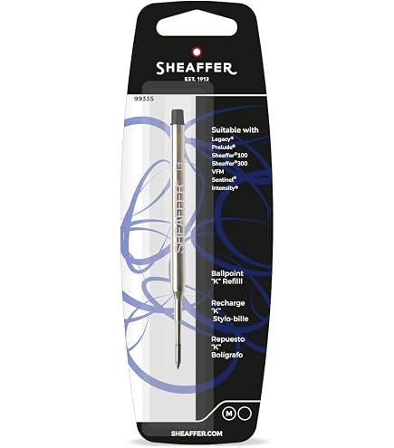 Amazon | シェーファー SHEAFFER ボールペン 替芯 Kタイプ 黒F 99334
