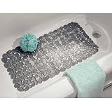 複数skid-resistant吸引カップInterDesign Pebblzバスマット(グラファイト)