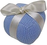 Estella Hand Knit Organic Gift Rattle Baby Toys, Blue by Estella, Designed for Children