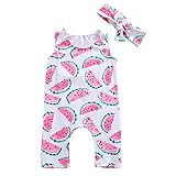 Kesoto 全4サイズ 子どものカバーオール ノースリーブ スイカ柄 女の子 幼児服 ファッショナブル 6-36M - マルチカラー, 24〜36M