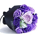 Yobansa 造花 フレグランス ソープフラワー プレゼント 花束 石鹸 薔薇 枯れない 花 バラ ブーケ プレゼント 結婚祝い 誕生日 母の日 父の日 定年祝い 還暦祝い 新築祝い 送別会 メッセ