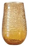 Torre & Tagus 902163A Glass Thread Gold Lustre Vase - Short [並行輸入品]