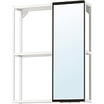 両面壁掛け鏡　IKEA ENHET ENHET エーンヘート ハンギングミラーフレーム, チャコール