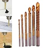 6 台の PC 用穴鋸金属 HSS 高速度鋼ドリルビット工具セット 3/4 / 5/6 / mm 6.5/8