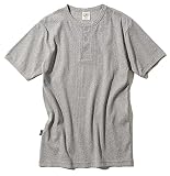 [Avirex] [アヴィレックス] Tシャツ半袖 (抗菌) (防臭) DAILY RIB HENLYNECK TEE 6143504 メンズ Lサイズ 014 GREY