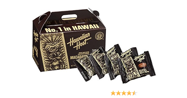 ハワイアンホースト マカデミアナッツ チョコレートtiki Box 48g 4粒 Hawaiian Host ハワイアンホースト ナッツチョコレート 通販 Amazon