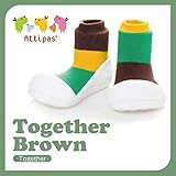アティパス attipas ベビーシューズ トゥギャザー ブラウン Sサイズ（10.8cm）