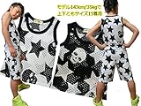 LOVE BANK ドクロ 星 メッシュ タンクトップ タグサイズ13 白