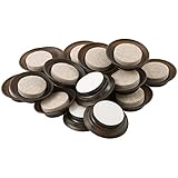 Kleen Freak self-stick Fuzzフリー用フェルトパッド家具脚とハード床 – Resistほこり汚れ、およびFuzz 1", 24 PC ブラウン 3001100