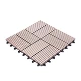 人工木　ウッドパネル　タイプA　27枚セット　ダークブラウン