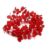 BEE&BLUE 造花 壁掛け 藤 緑 葉 観葉植物 吊り下げ 植物装飾 人工花 シルク造花 インテリア 飾り 家庭飾り 結婚式　パーティー用