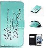 UNEXTATI iPhone SE ケース 高級 PUレザー 手帳型ケース 液晶保護 カバー カード収納 Apple iPhoneSE 用 Case Cover (グリーン)