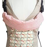 bigbig G leader(ビッグビッグジーリーダー) 【日本製】6重ガーゼ抱っこ紐 首回り汗取りパッド スタイ・ネックウォーマーとしてもOK ストライプレッド