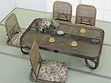ラタン家具 座卓テーブル 150幅 T-125B(250748)送料無料(IE)ローテーブル おしゃれ 籐家具 アジアン家具 和室 リビング