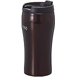 HARIO (ハリオ) タンブラー フタ付き V60 ウチマグ 真空二重 ステンレス 350ml ブラウン VUM-35BR