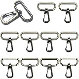 [クラフトパーツ屋] ナスカン レバー式 回転カン 30mm アンティークゴールド 10個 キーホルダー金具 ショルダーベルト用