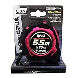 コーナンオリジナル PROACT 両面目盛メジャー PATE-777 ピンク系