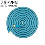 78SEVEN　2016最新版低水圧対応伸縮ホース　三倍に伸びる　マジックホース （5-15m）　ガーデンニング　洗車　掃除用　ブルー