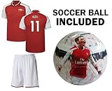 a.f.c # 11エジルJersey Youth # 11 Kidsサッカージャージー+短パン+ボールプレミアムギフトセット✓ Mesut Ozil # 11 Soccer Ball Size 5 