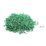 uxcell 絶縁フェルール　チューブ端部　絶縁フェルール端子　グリーン　E0508　0.5 mm2ワイヤ 22 AWG　1000個入り