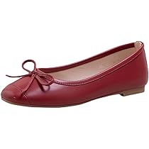 【23.5センチ】イタリア製　定価4万円　リボンパンプス　ワインレッド Amazon | [ZAKFY] フラットシューズ レディース 歩きやすい