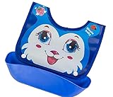 【SCGEHA】 食事用スタイ エプロン 防水 スタイ ポケットは外せます ベビー用 (ブルー)