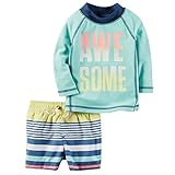 カーターズ Carter's ベビー 水着 ラッシュガードセット 紫外線カット UPF50+ Carter's Awesome Rashguard Set 18M (78-83cm) [並行輸入品]
