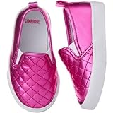 GYMBOREE(ジンボリー) スリッポンスニーカー メタリック プラム シューズ 12cm【並行輸入】