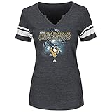 NHL Pittsburgh Penguinsレディースペナルティショットシャツ、XXL、Deep Royal