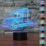 nchanceクリスマスギフトマジックトラックランプ3dイリュージョン7 ColoursタッチスイッチUSB挿入LEDライト誕生日プレゼント、パーティー装飾