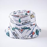 MORGEN SKY モルゲンスカイ 紫外線対策 お子様 UVcut帽子 キッズハット 子供向けキャップ 車柄 棉生地クロッシェ チューリップハット 型番1610 (M（頭周り：48cm）, ホワイト