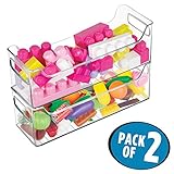 mDesign clr73430toybinzorg Pack of 2 Bins クリア 6780MDT