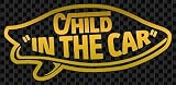 ステッカータウン VANS風 CHILD IN THE CAR SURF サーフ チャイルドインカー C ゴールド