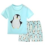 【SEBLES】ベビー服 ベビー 赤ちゃん 男の子 女の子 半袖 Ｔシャツ 短パン パンツ シャツ セット 夏 キャラクター プリント 可愛い 涼しい コットン 綿(タイプD,100cm)