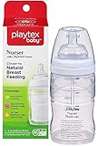 Playtex Drop-Ins Premium Nurser Bottle, 4 Ounce, White by Playtex