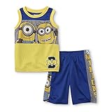 ミニオンズ 男の子 タンクトップ & ハーフパンツ 100cm/3T イエロー [並行輸入品]